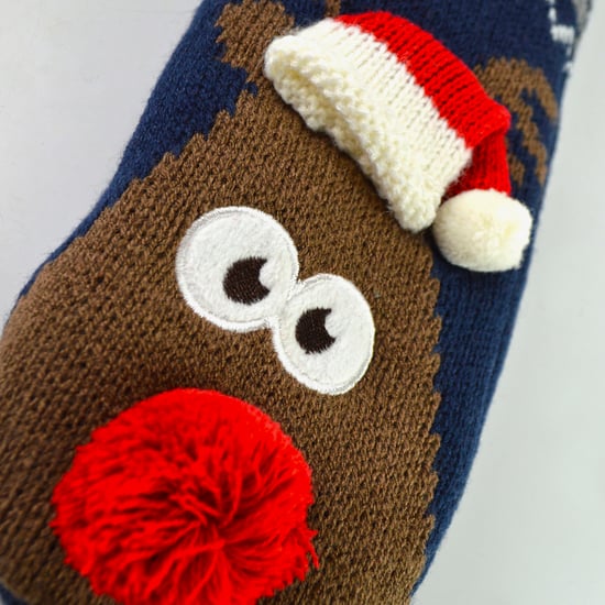 Heren Thermal Rudolph Kerst Fleece Gevoerde Slippers Winter Sokken - Image 4