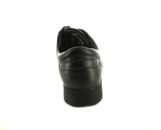 New Mens/Gents Black 4 Eyelet Lace Fastening Moccasin Style Shoes.