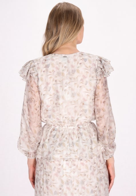 Dreimaster Blouse Dames lichtbruin - Image 4