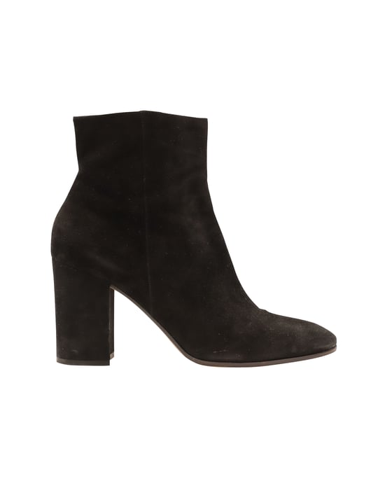 Gianvito Rossi Ankle Booties in Black Suede - Image 1