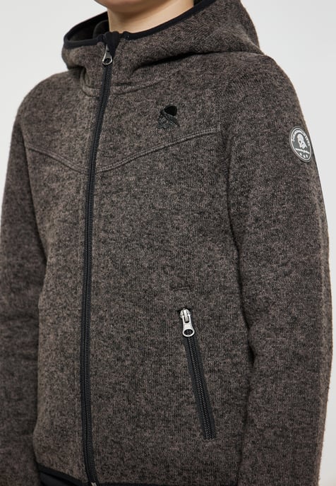 Schmuddelwedda Gebreide fleeceblouse jongens (kinderen) grijs melange - Image 5
