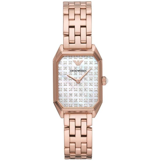 Emporio Armani AR11389 Twee Hand Rose Gold Tone dameshorloge - Image 4
