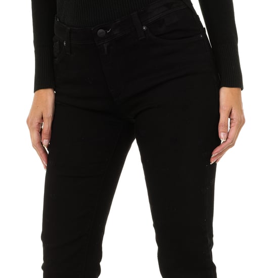 Women's long stretch denim pants 6Y5J28-5D2RZ