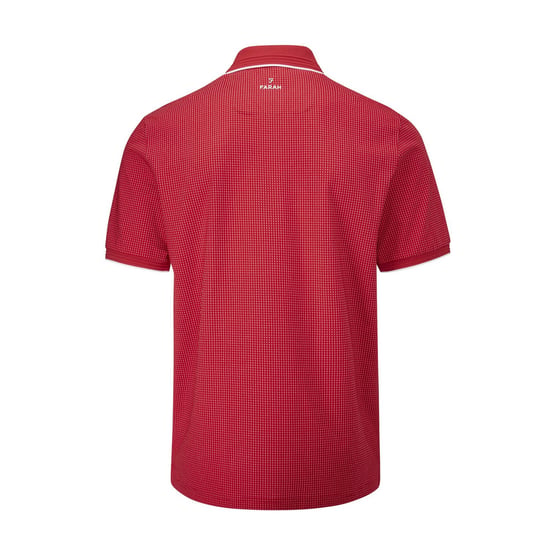 Farah Heren Ferris Poloshirt (Nar Rood/Wit) - Image 2