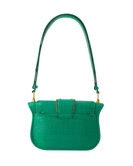 Blaze Shoulder Bag - Balmain - Leather - Green - Image 3