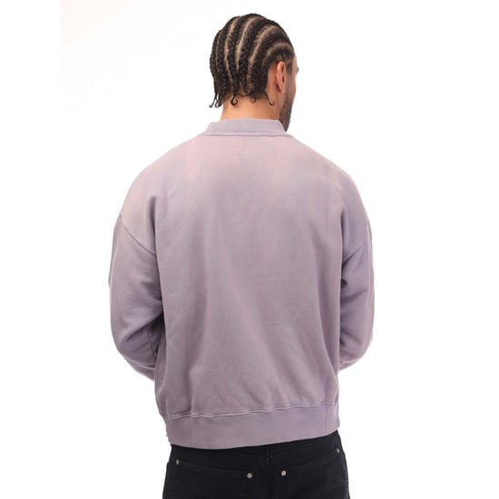 Heren Off White Laundry Script Skate Crewneck Sweatshirt in Lila - Image 2