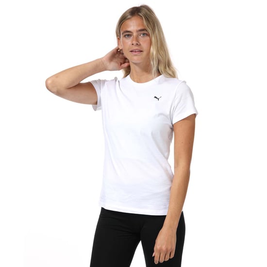 Women's Puma Essentials Small Logo T-Shirt in White