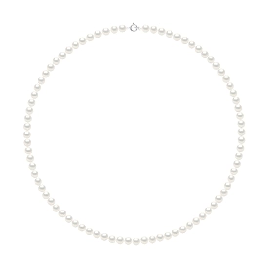 DIADEMA - Necklace - Real Freshwater Pearls - White - White Gold