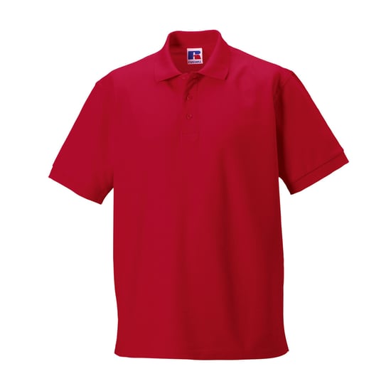 Russell Heren Ultimate Klassiek Katoenen Poloshirt (Klassiek rood) - Image 1