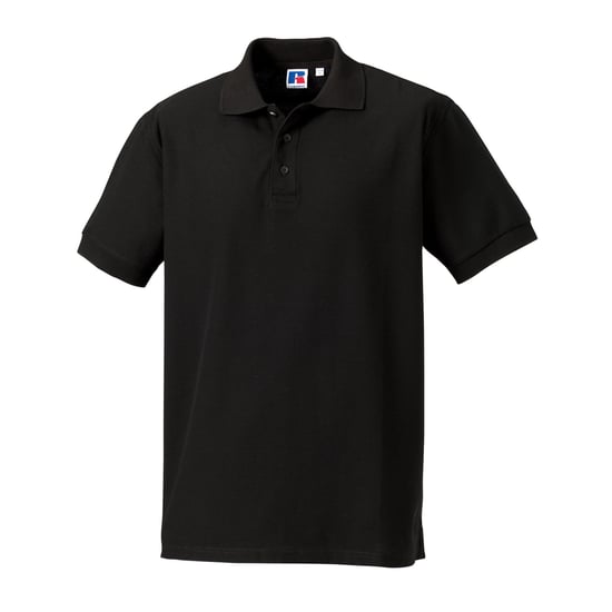 Russell Heren Ultimate Klassiek Katoenen Poloshirt (Zwart) - Image 1