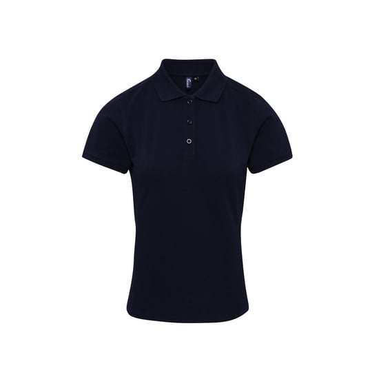 Premier Dames/dames Coolchecker Plus Piqu Polo met CoolPlus (Marine) - Image 1