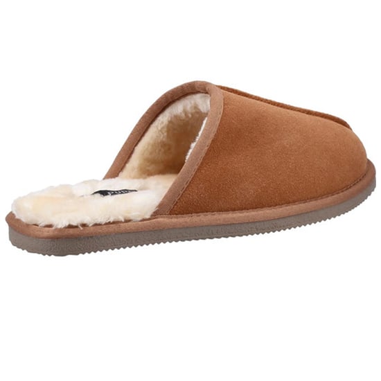 Hush Puppies Heren Coady Suede Slippers (Tan) - Image 2