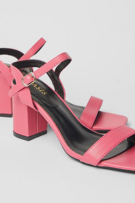 Mimosa High Block Heel Barely There Sandals