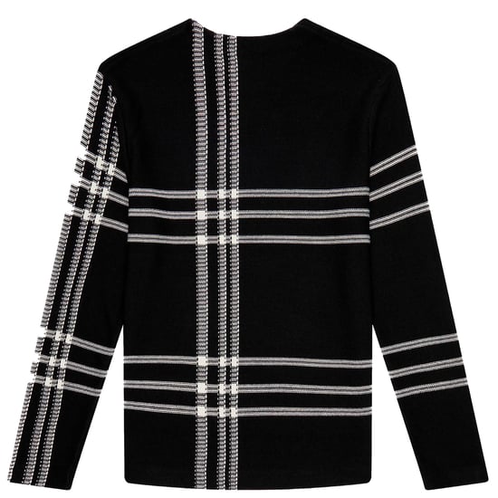 Black Tartan Fred Perry Sweater