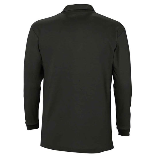 SOLS Volwassen uniseks Winter II poloshirt met lange mouwen (Zwart) - Image 2