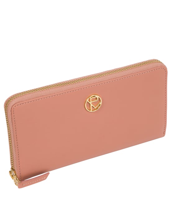'Nimes' Misty Rose Leather Purse