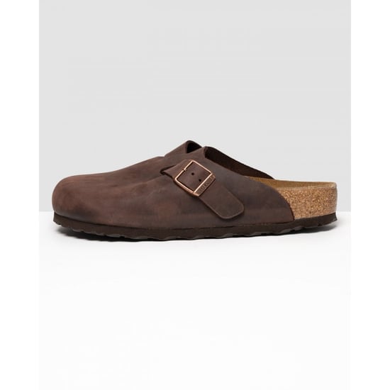 Heren Birkenstock Boston lederen sandalen in bruin - Image 3
