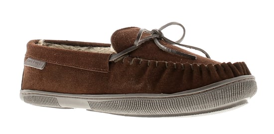 Hush Puppies ace leather mens full slippers chocolate