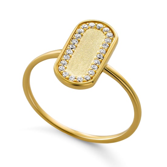 Orphelia 'Malaga' Dames 925 Sterling Zilveren Ring - Goud ZR-7573/G - Image 2