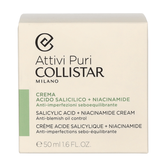 Collistar Attivi Puri Salicylic Acid + Niacinamide Cream50 ml. - Image 2