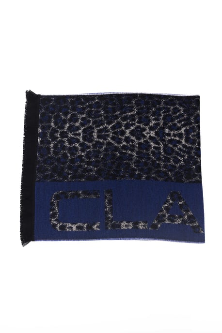 Cavalli Class Heren Blauwe Wol Sjaal - Image 1