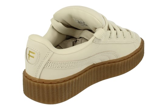 Puma Creeper Phatty Nubuck Unisex White Trainers - Image 3