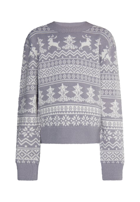 Mymo Jumper meisjes (kinderen) grijs wit - Image 1