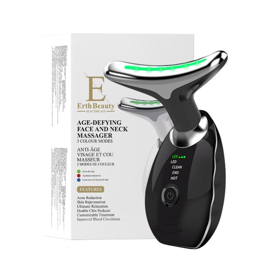 VERJONGENDE GEZICHTS- EN NEKMASSAGER - Zwart - Image 1