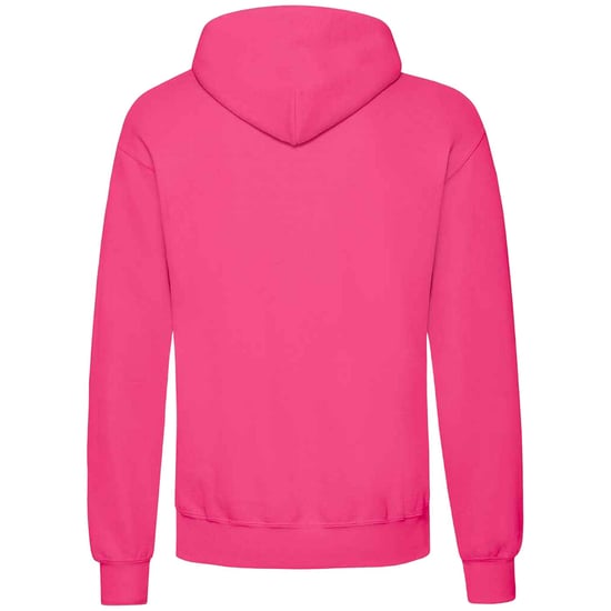 Fruit Of The Loom Unisex Volwassenen Klassiek Sweatshirt met capuchon (Fuchsia) - Image 2
