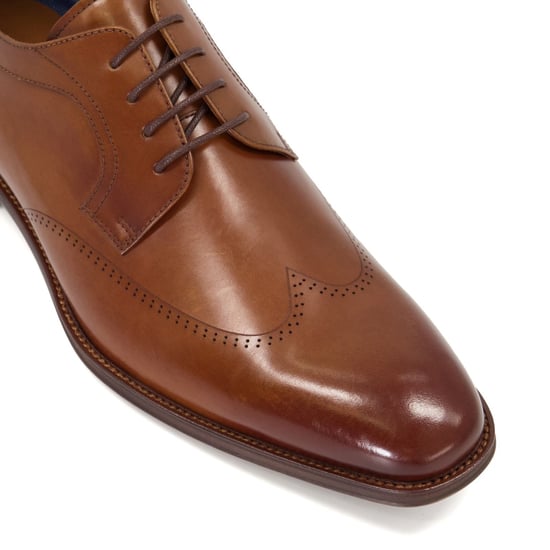 Dune Sheath Leer Heren Tan Oxford Schoenen - Image 5