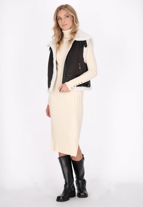 Dreimaster Waistcoat Dames donkerbruin - Image 2