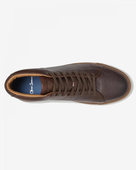 Oliver Sweeney Laxey Mens Soft-Milled Calf Leather Hi-Tops