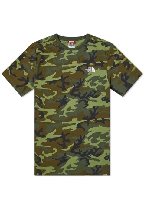 The North Face Heren T-shirt SS Simple Dome Tee Camo Print - Image 5