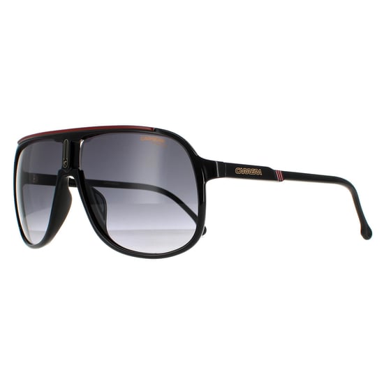 Carrera Aviator Mens Black Red Dark Grey Gradient 1047/S
