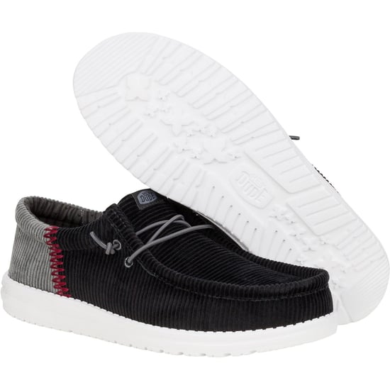 HEYDUDE Wally Funk Corduroy Textiel Herenschoenen Zwart - Image 3