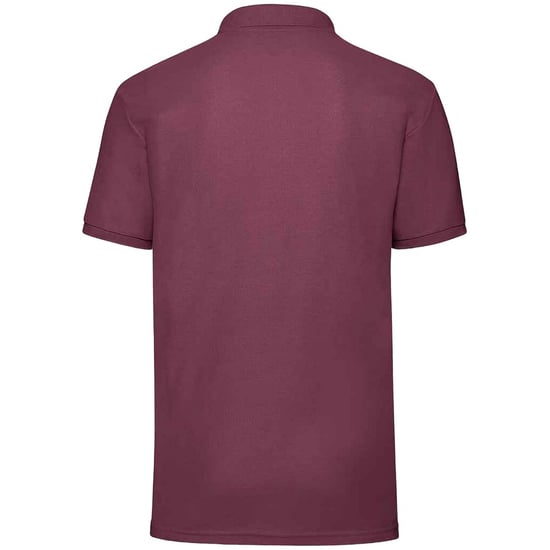 Fruit of the Loom Heren 65/35 Poloshirt (Bourgondië) - Image 2