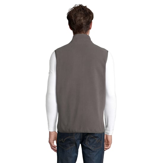 SOLS Uniseks Fleece Bodywarmer met rits voor volwassenen (Houtskool Grijs Effen) - Image 2