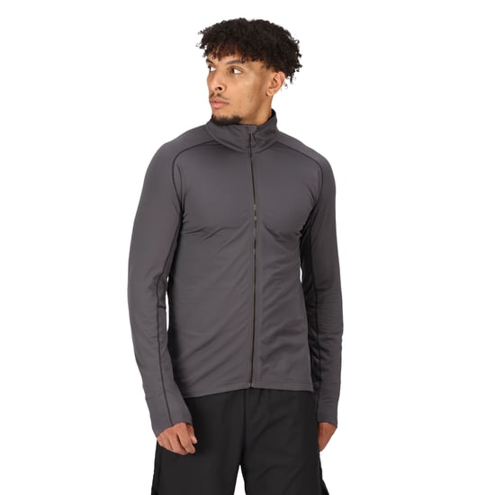 Regatta Mens Core Stretch Full Zip Midlayer (Seal Grey)