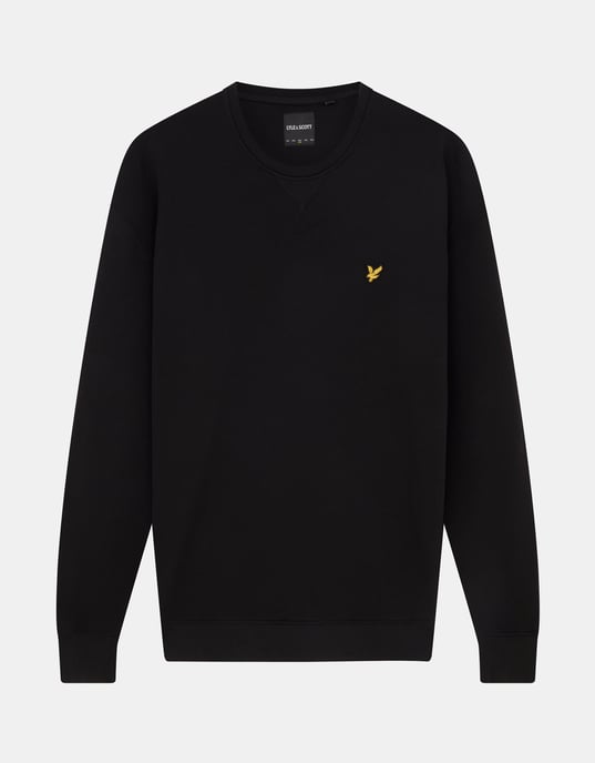 Lyle & Scott sweatshirt met ronde hals in zwart - Image 5