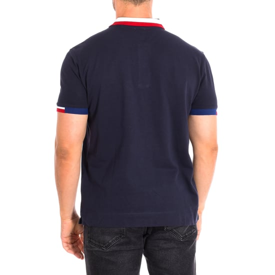 Short Sleeve Polo PROSCH3D contrast lapel collar 64775 man