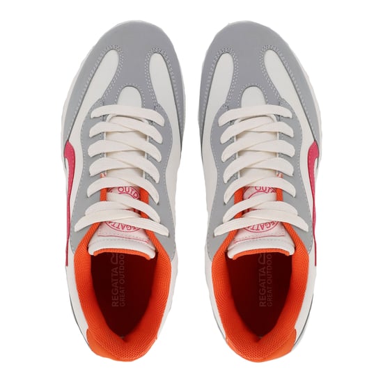 Regatta Womens/Ladies Marine Retro Trainers (Snow White/Pink Potion)