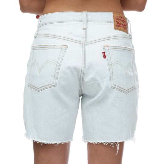 Women's Levis 501 Mid Thigh Shorts in Light Blue