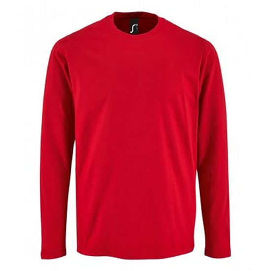 SOLS Heren Keizerlijk T-Shirt met lange mouwen (Rood) - Image 1