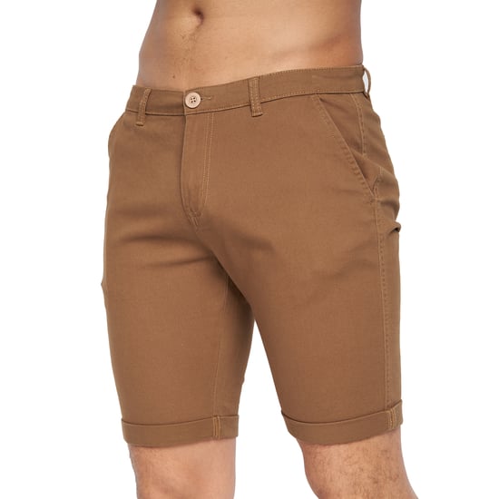 Crosshatch Heren Sinwood Chino Shorts (Kaneel) - Image 6