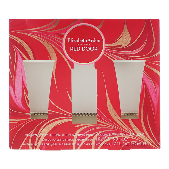 Elizabeth Arden Red Door Eau de Toilette 30ml, Body Lotion 50ml + Bath And Shower Gel 50ml Gift Set