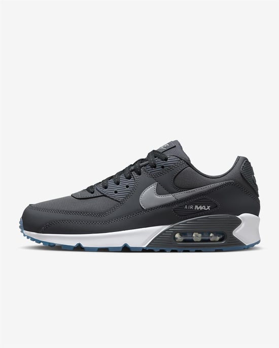 Nike Air Max 90 herentrainers in antraciet/industrieel blauw/wit/reflect zilver - Image 1