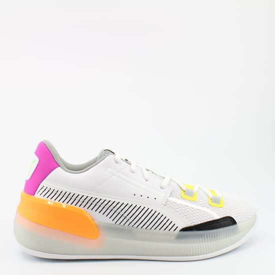 Puma Clyde Hardwood Retro White Synthetic Unisex Lace Up Trainers 194045 01
