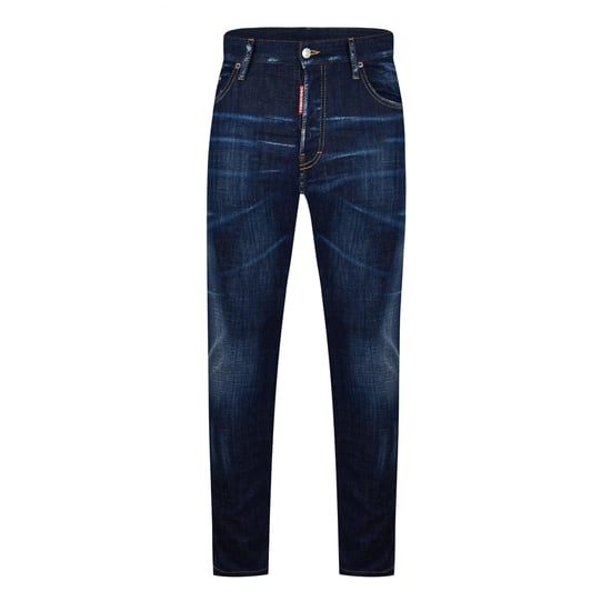 Heren DSquared2 Clean Wash Skater Jeans in Blauw - Image 1