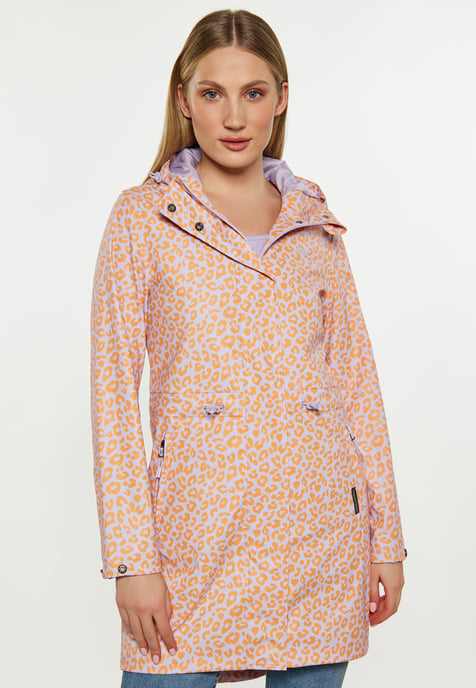 Schmuddelwedda regenparka Dames Pastel Lavendel Oranje Leeuw - Image 3