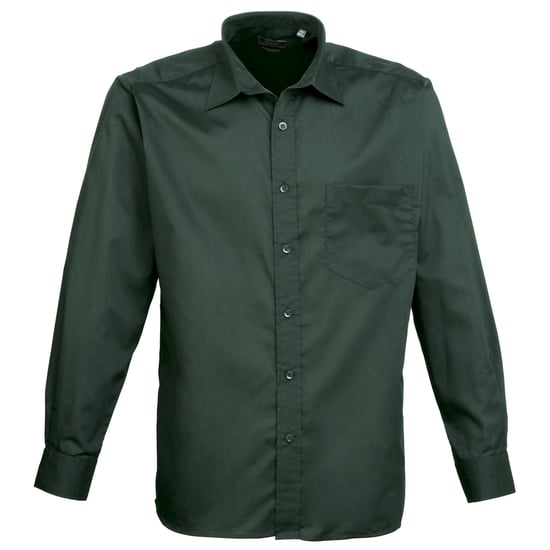 Premier Heren Premier Poplin Formeel Overhemd Met Lange Mouwen (Fles) - Image 1